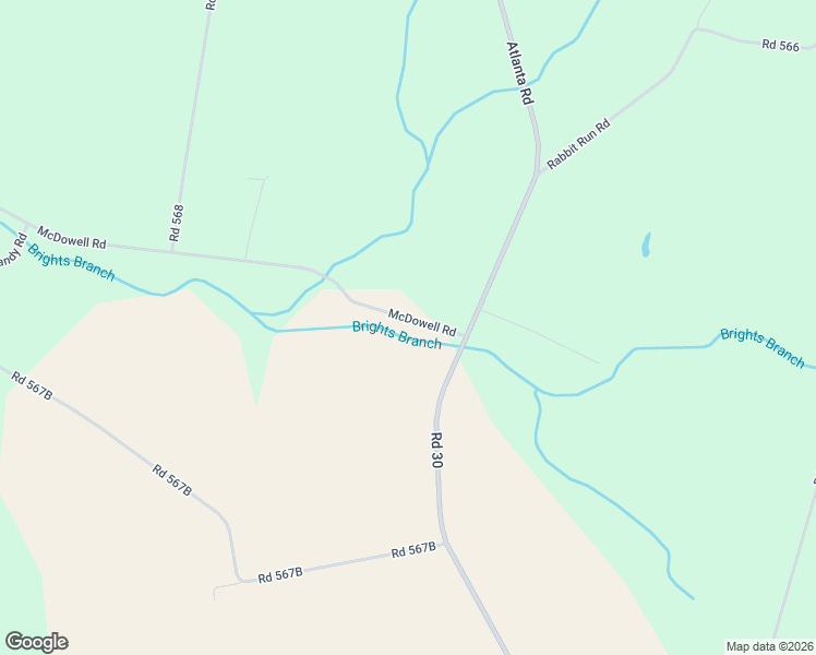 map of restaurants, bars, coffee shops, grocery stores, and more near 3114 McDowell Road in Bridgeville