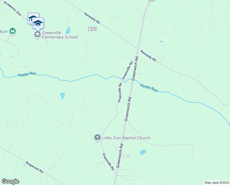 map of restaurants, bars, coffee shops, grocery stores, and more near Greenville Road in Nokesville