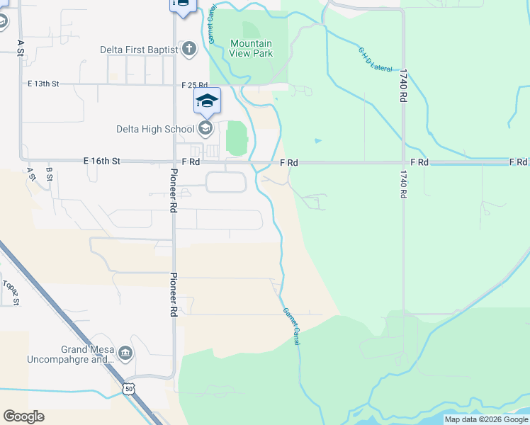 map of restaurants, bars, coffee shops, grocery stores, and more near 1527 Criterion Street in Delta