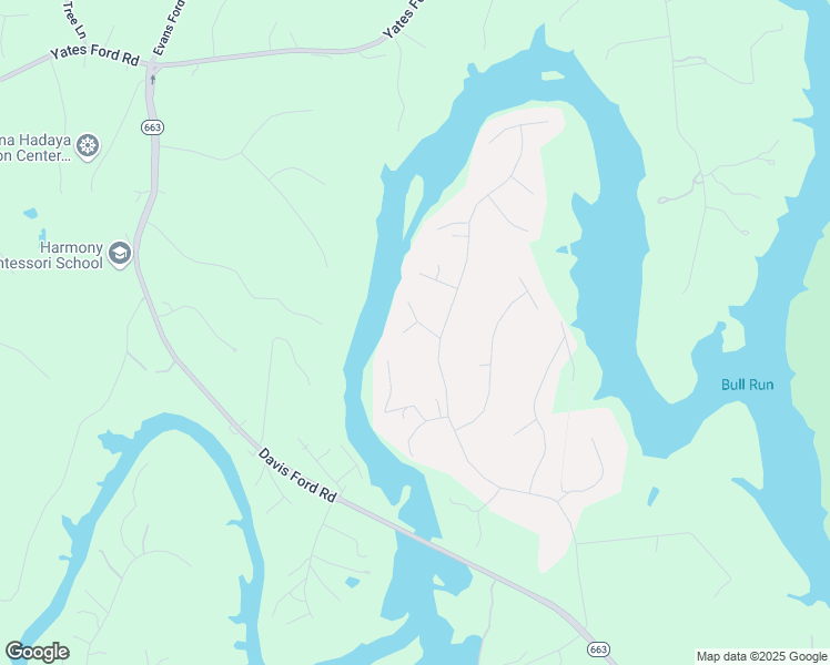 map of restaurants, bars, coffee shops, grocery stores, and more near 6203 Blossom Lane in Manassas
