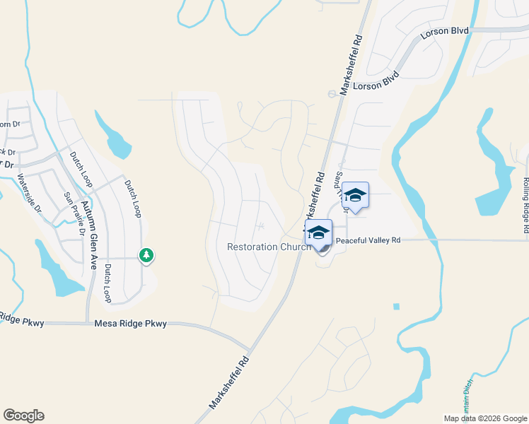 map of restaurants, bars, coffee shops, grocery stores, and more near 7392 Alpine Daisy Drive in Colorado Springs