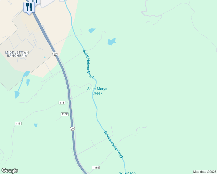 map of restaurants, bars, coffee shops, grocery stores, and more near 22550 Shady Grove Road in Middletown