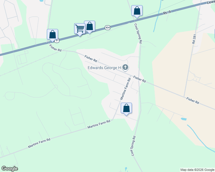 map of restaurants, bars, coffee shops, grocery stores, and more near 28453 Martins Farm Road in Milton