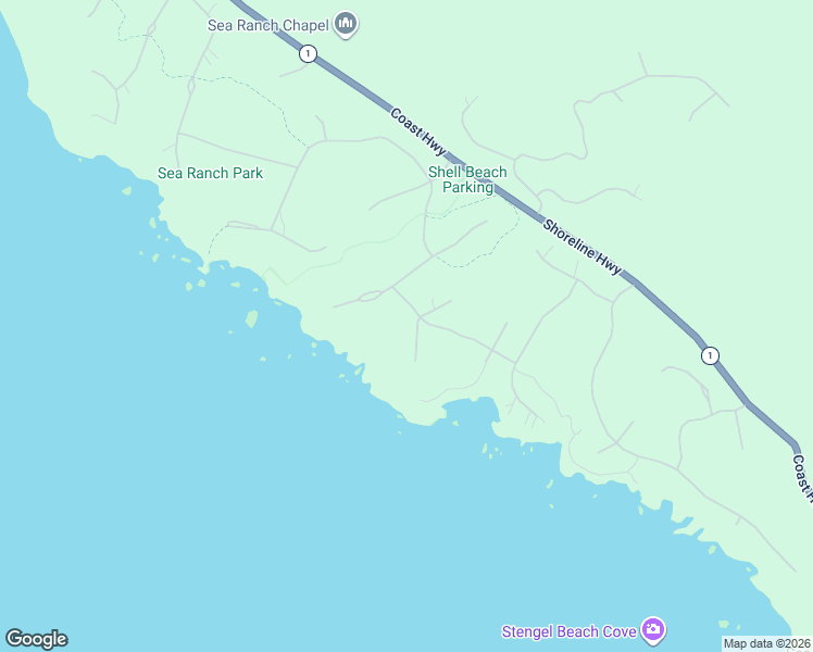 map of restaurants, bars, coffee shops, grocery stores, and more near 39137 Curlew Reach in Sea Ranch