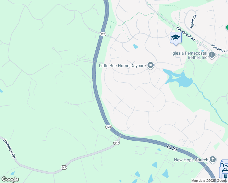 map of restaurants, bars, coffee shops, grocery stores, and more near 8527 Chase Glen Circle in Fairfax Station