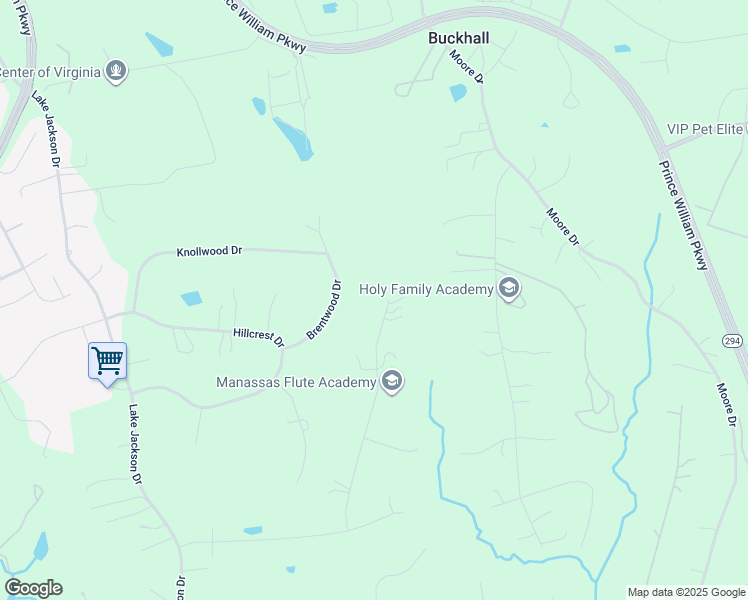 map of restaurants, bars, coffee shops, grocery stores, and more near 10630 Palace Court in Manassas