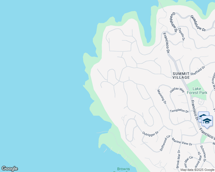 map of restaurants, bars, coffee shops, grocery stores, and more near 2558 Montgomery Place in El Dorado Hills