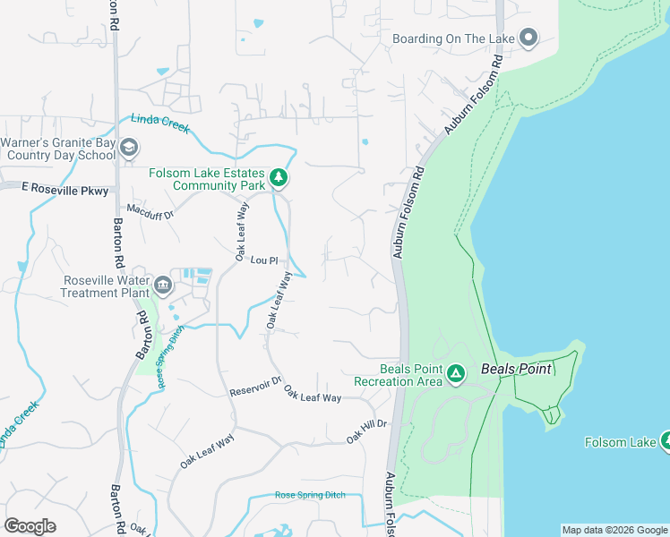 map of restaurants, bars, coffee shops, grocery stores, and more near 6565 Edward Court in Granite Bay
