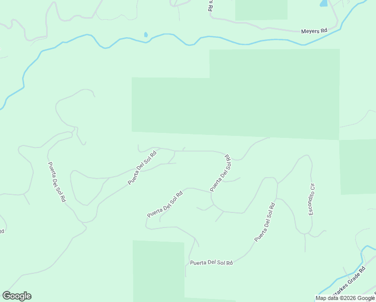 map of restaurants, bars, coffee shops, grocery stores, and more near 5301 Puerta Del Sol Road in Pollock Pines