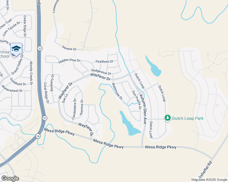 map of restaurants, bars, coffee shops, grocery stores, and more near 7437 Waterside Drive in Colorado Springs