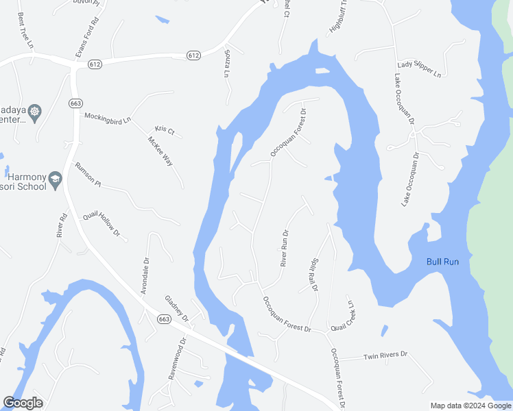 map of restaurants, bars, coffee shops, grocery stores, and more near 6273 Occoquan Forest Drive in Manassas