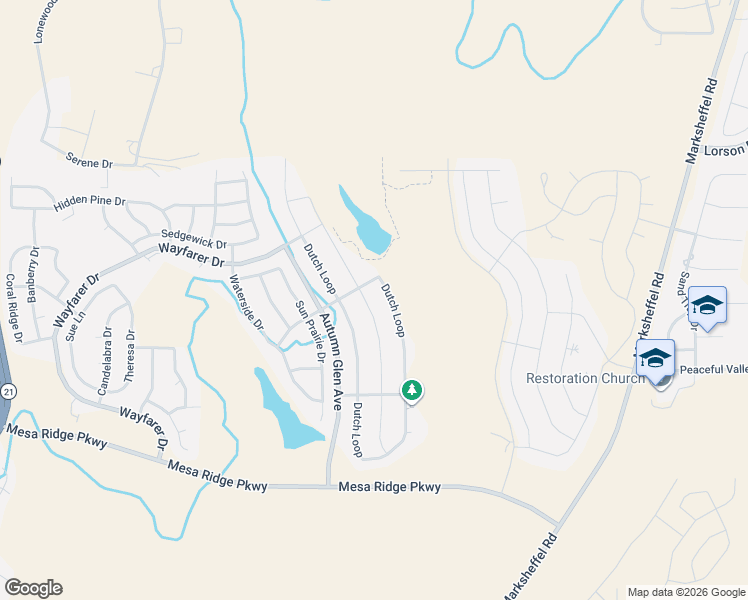 map of restaurants, bars, coffee shops, grocery stores, and more near 8007 Dutch Loop in Colorado Springs