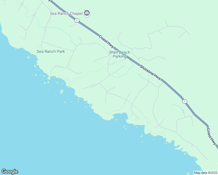 map of restaurants, bars, coffee shops, grocery stores, and more near 137 Otter Close in Sea Ranch