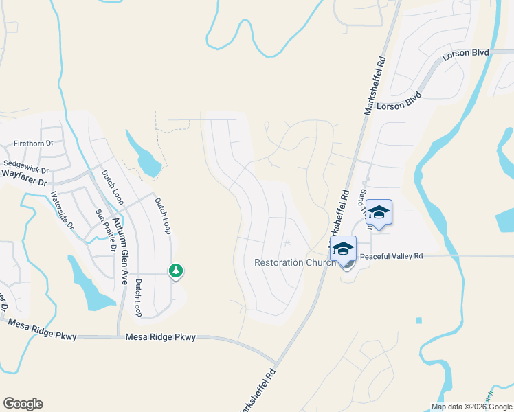 map of restaurants, bars, coffee shops, grocery stores, and more near 7236 Peachleaf Drive in Colorado Springs