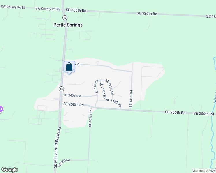 map of restaurants, bars, coffee shops, grocery stores, and more near 233 Hilltop Drive in Warrensburg