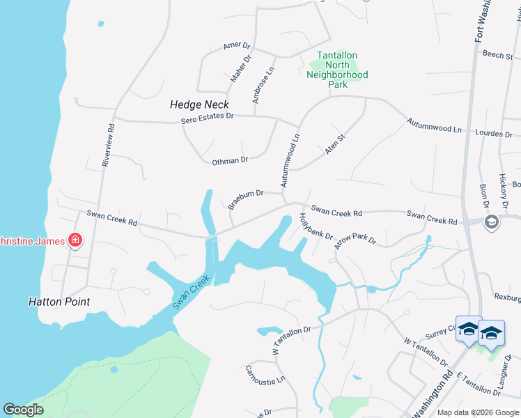 map of restaurants, bars, coffee shops, grocery stores, and more near 713 Swan Creek Road in Fort Washington