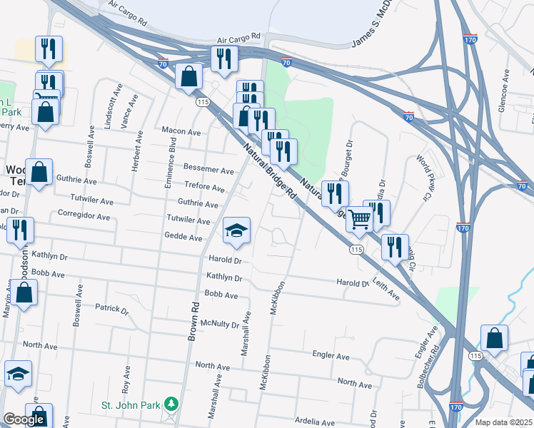map of restaurants, bars, coffee shops, grocery stores, and more near 4300 Marshall Avenue in Berkeley