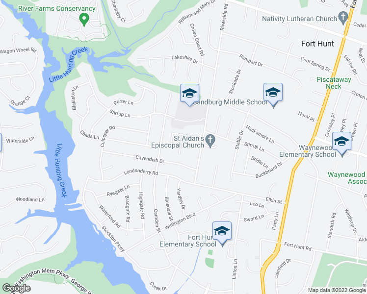 map of restaurants, bars, coffee shops, grocery stores, and more near 8525 Monticello Avenue in Alexandria