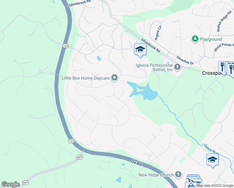 map of restaurants, bars, coffee shops, grocery stores, and more near 8668 Chase Glen Circle in Fairfax Station