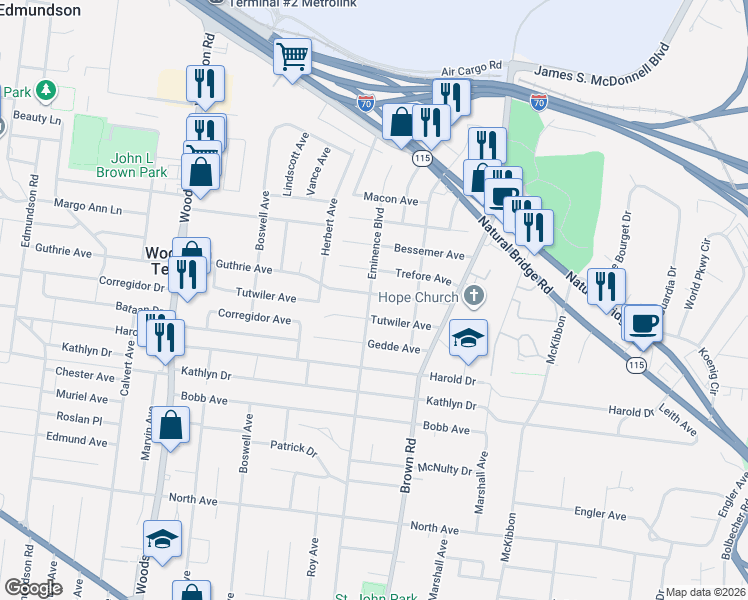 map of restaurants, bars, coffee shops, grocery stores, and more near 9021 Tutwiler Avenue in Berkeley
