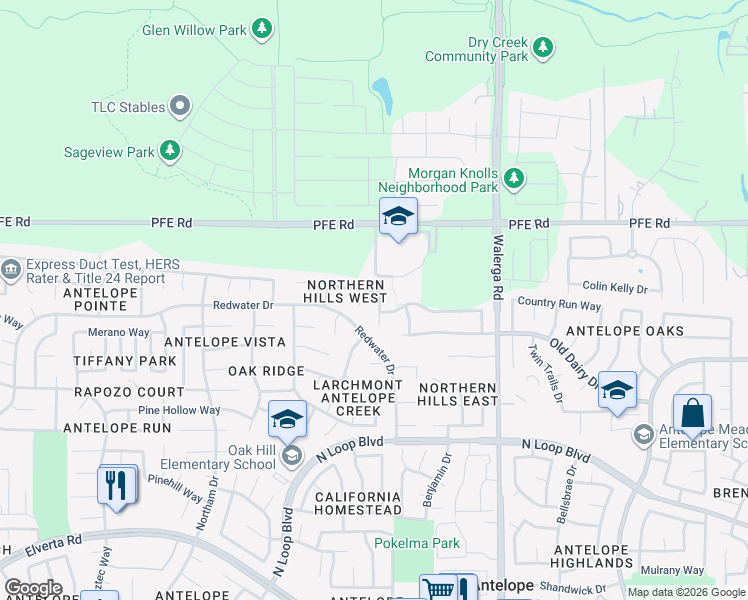 map of restaurants, bars, coffee shops, grocery stores, and more near 8508 Chamonix Court in Sacramento