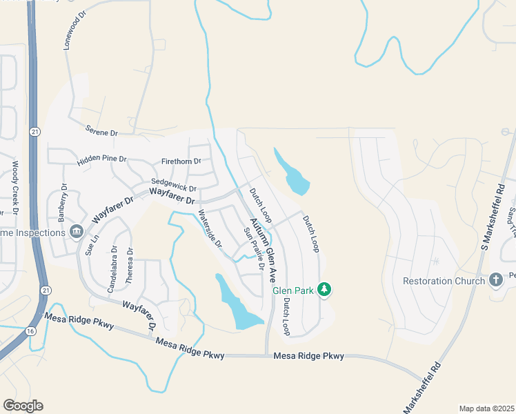 map of restaurants, bars, coffee shops, grocery stores, and more near 7262 Dutch Loop in Colorado Springs