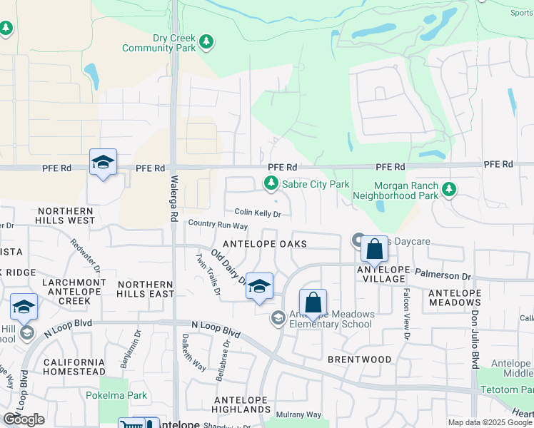 map of restaurants, bars, coffee shops, grocery stores, and more near 420 Colin Kelly Drive in Roseville