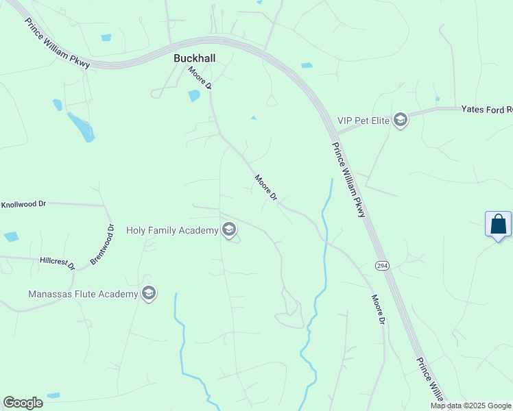 map of restaurants, bars, coffee shops, grocery stores, and more near 7553 Kemper House Court in Manassas