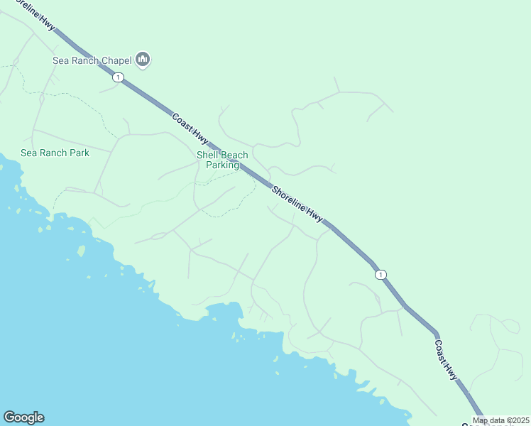 map of restaurants, bars, coffee shops, grocery stores, and more near 39085 Hedgegate Road in Sea Ranch