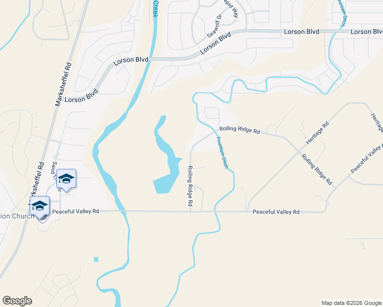 map of restaurants, bars, coffee shops, grocery stores, and more near 10096 Rolling Ridge Road in Colorado Springs