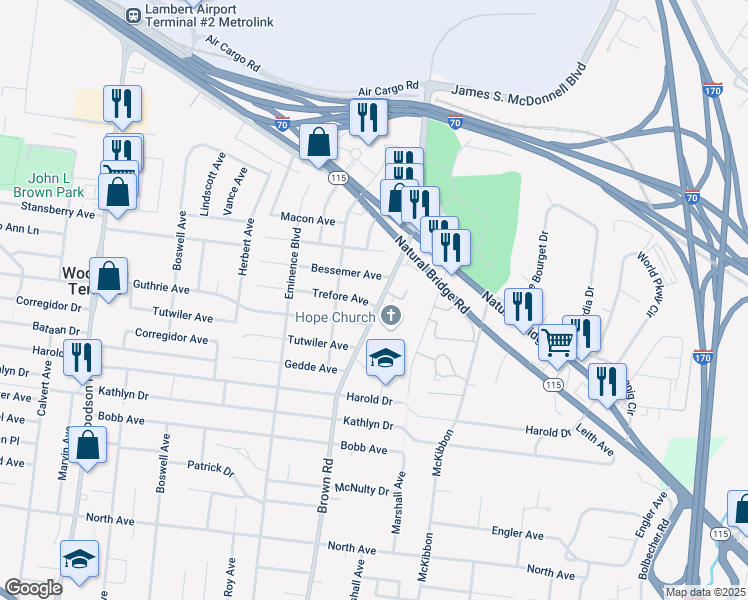 map of restaurants, bars, coffee shops, grocery stores, and more near 8915 Trefore Avenue in Berkeley