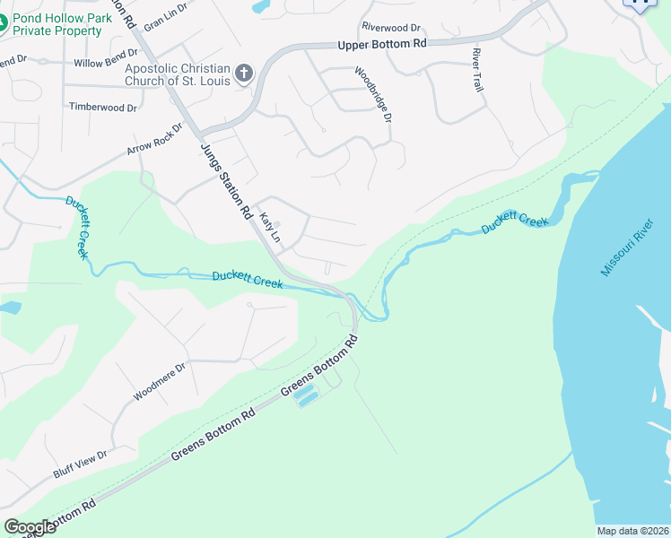 map of restaurants, bars, coffee shops, grocery stores, and more near 134 Katy Crest Court in Saint Charles