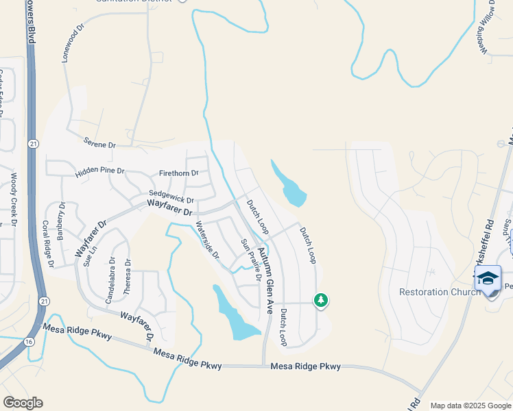 map of restaurants, bars, coffee shops, grocery stores, and more near 7239 Dutch Loop in Colorado Springs