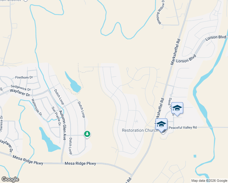 map of restaurants, bars, coffee shops, grocery stores, and more near 7102 Peachleaf Drive in Colorado Springs