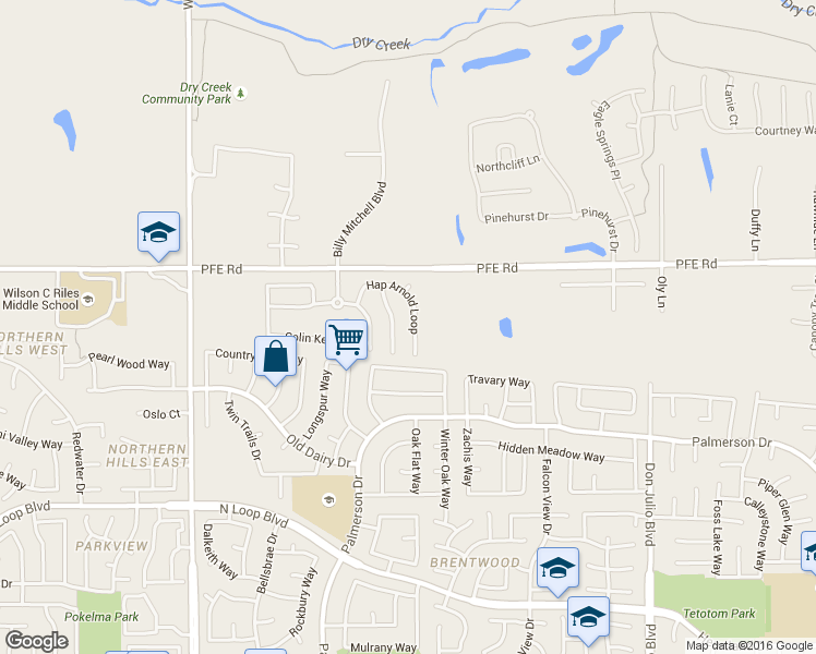 map of restaurants, bars, coffee shops, grocery stores, and more near 138 Hap Arnold Loop in Roseville