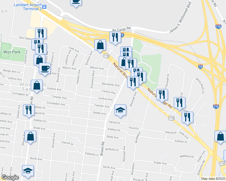 map of restaurants, bars, coffee shops, grocery stores, and more near 8915 Trefore Avenue in Berkeley