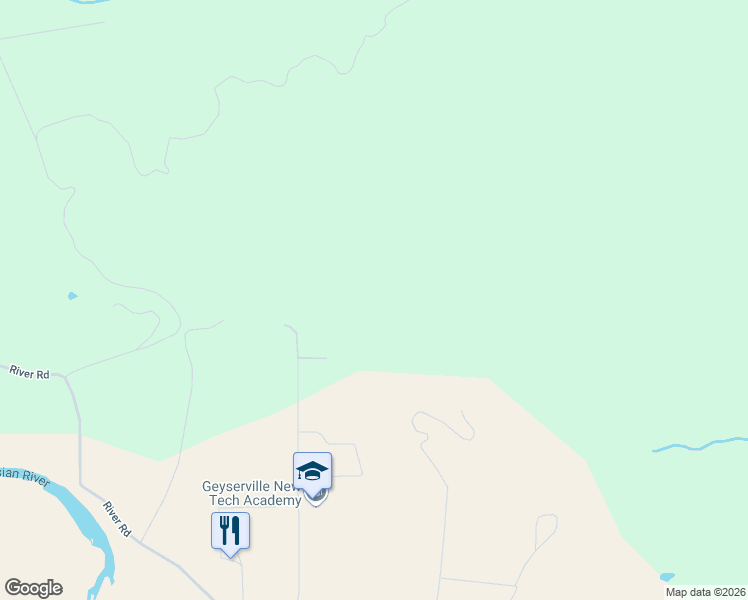 map of restaurants, bars, coffee shops, grocery stores, and more near 1775 Moody Lane in Geyserville