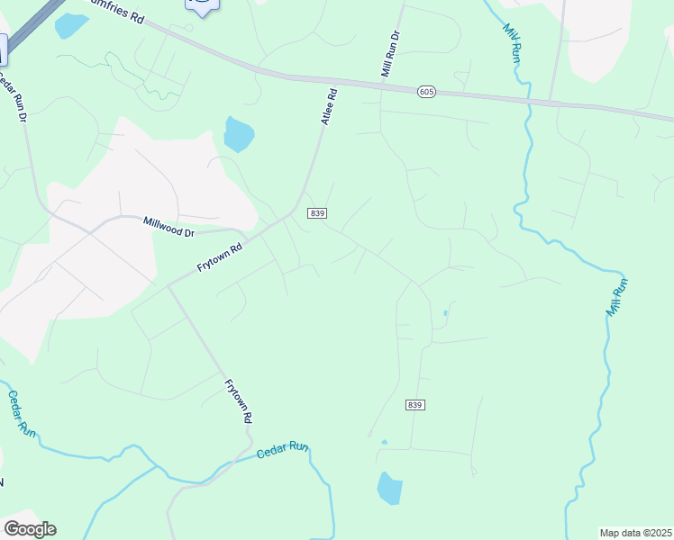 map of restaurants, bars, coffee shops, grocery stores, and more near 6063 Greenpark Lane in Warrenton