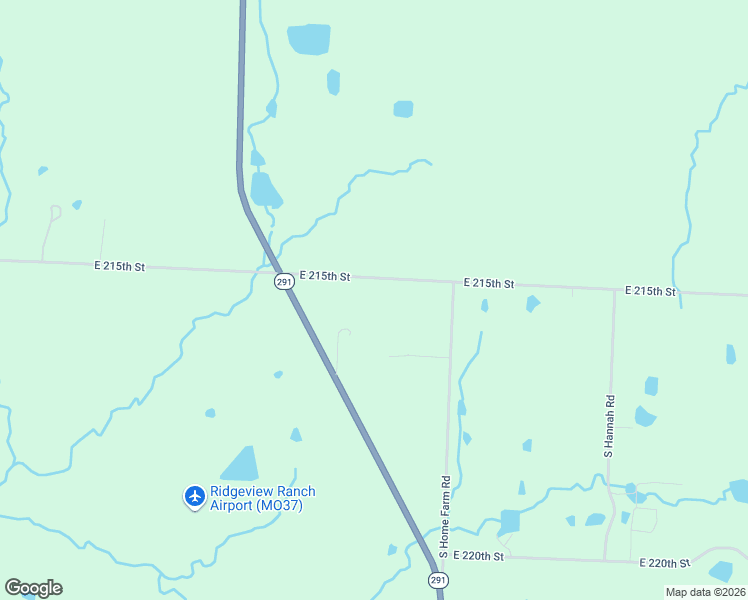 map of restaurants, bars, coffee shops, grocery stores, and more near 19301 East 215th Street in Harrisonville