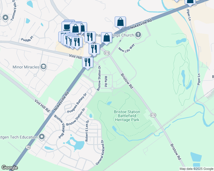 map of restaurants, bars, coffee shops, grocery stores, and more near in 