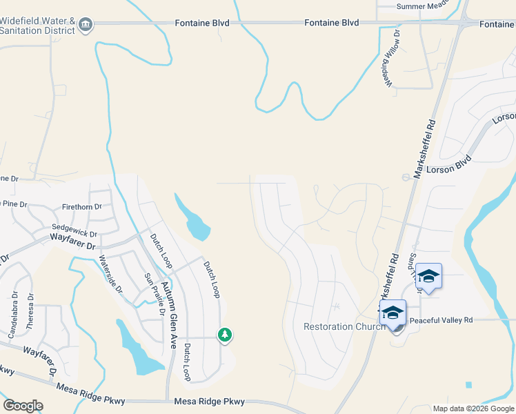map of restaurants, bars, coffee shops, grocery stores, and more near 6933 Bigtooth Maple Drive in Colorado Springs