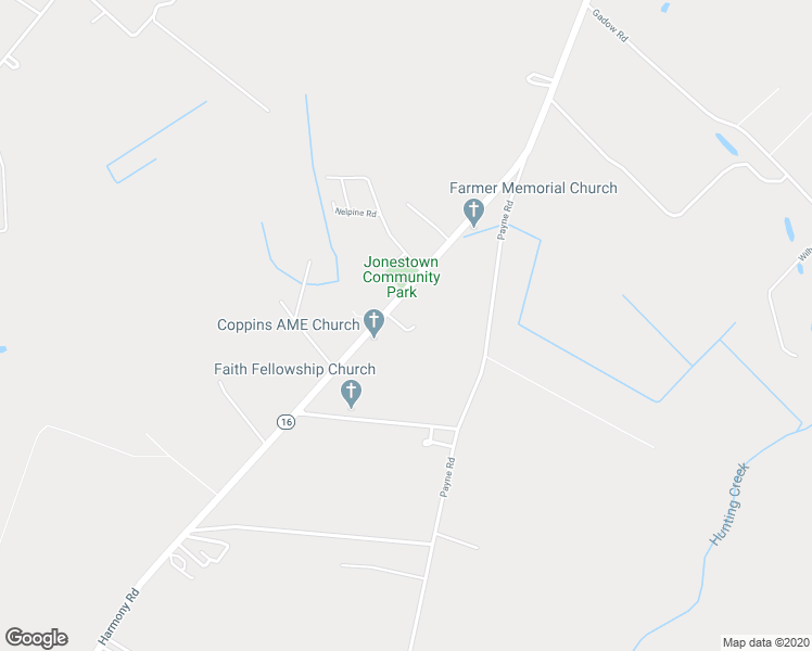map of restaurants, bars, coffee shops, grocery stores, and more near 4407 Harmony Road in Preston