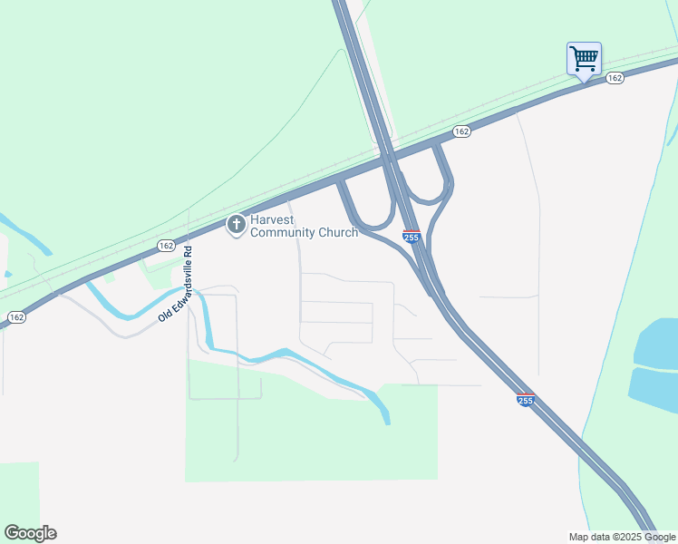 map of restaurants, bars, coffee shops, grocery stores, and more near 535 Somerset Drive in Granite City