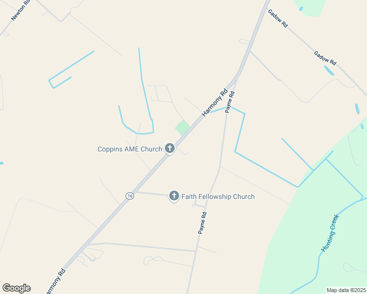 map of restaurants, bars, coffee shops, grocery stores, and more near 4407 Harmony Road in Preston