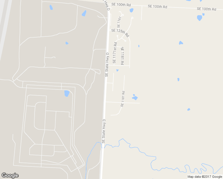 map of restaurants, bars, coffee shops, grocery stores, and more near 184 Southeast 1171st Road in Knob Noster