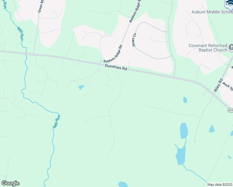 map of restaurants, bars, coffee shops, grocery stores, and more near 5349 Christa Court in Warrenton