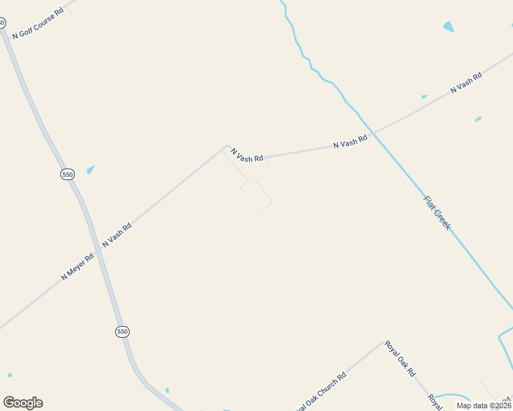 map of restaurants, bars, coffee shops, grocery stores, and more near 3702 North Vash Road in Bruceville