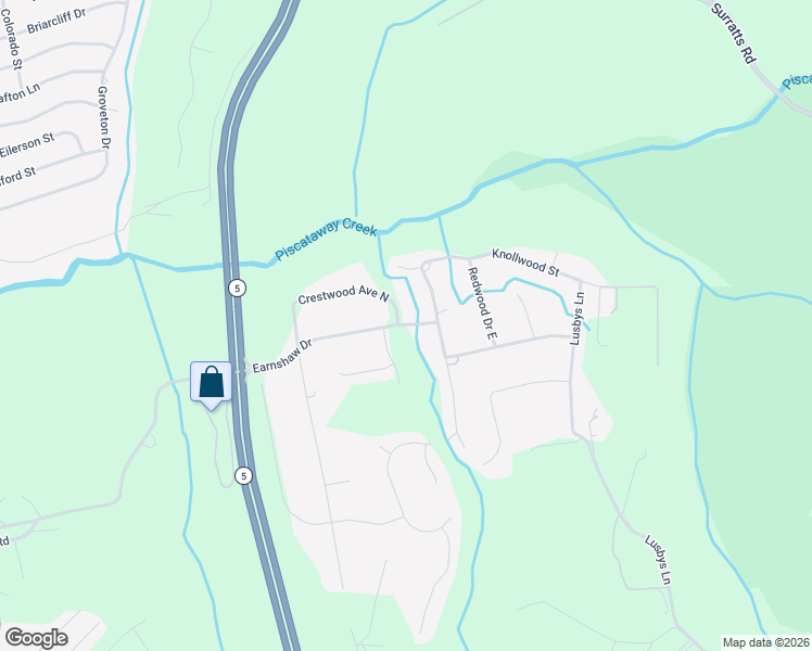 map of restaurants, bars, coffee shops, grocery stores, and more near 7523 Earnshaw Drive in Brandywine