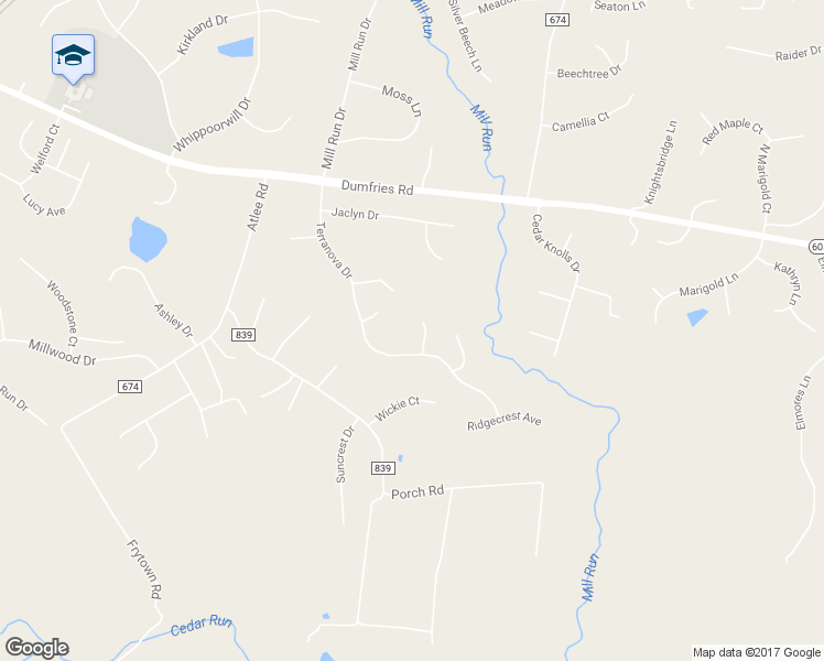 map of restaurants, bars, coffee shops, grocery stores, and more near 7382 Victoria Drive in Warrenton