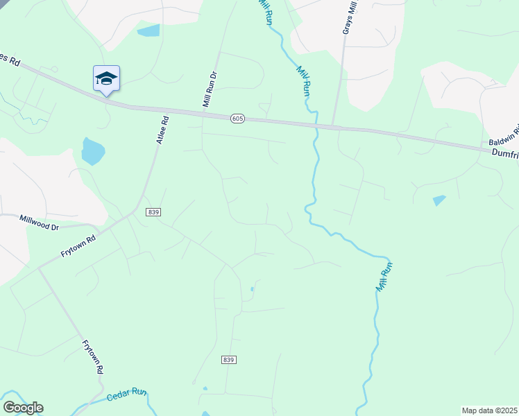 map of restaurants, bars, coffee shops, grocery stores, and more near 7382 Victoria Drive in Warrenton